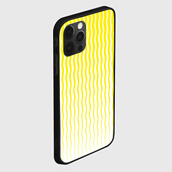 Чехол для iPhone 12 Pro Вертикальные волнистые линии, цвет: 3D-черный — фото 2
