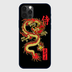Чехол для iPhone 12 Pro Огненный дракон - путь воина, цвет: 3D-черный