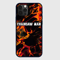 Чехол iPhone 12 Pro Chainsaw Man red lava