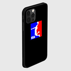 Чехол для iPhone 12 Pro НБА спорт лого, цвет: 3D-черный — фото 2