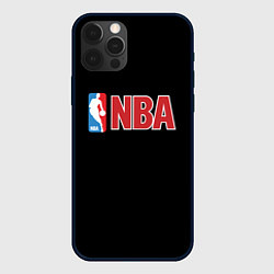 Чехол для iPhone 12 Pro NBA logo, цвет: 3D-черный