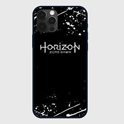 Чехол для iPhone 12 Pro Horizon Zero Dawn всплеск красок, цвет: 3D-черный