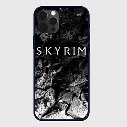 Чехол для iPhone 12 Pro Skyrim black graphite, цвет: 3D-черный