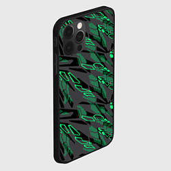 Чехол для iPhone 12 Pro Абстрактный камуфляжный узор, цвет: 3D-черный — фото 2