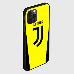 Чехол для iPhone 12 Pro Juventus sport geometry yellow, цвет: 3D-черный — фото 2