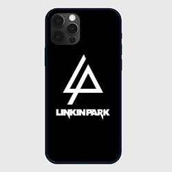 Чехол для iPhone 12 Pro Linkin park logo brend music, цвет: 3D-черный