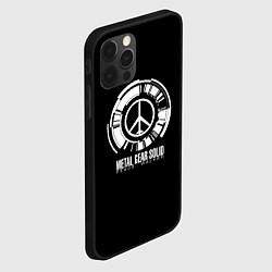 Чехол для iPhone 12 Pro Metal gear solid snake logo, цвет: 3D-черный — фото 2