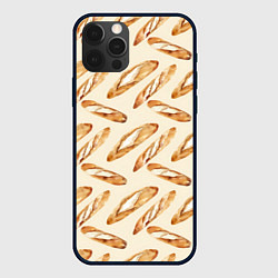 Чехол для iPhone 12 Pro The baguette pattern, цвет: 3D-черный