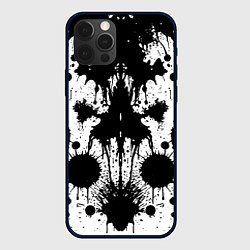 Чехол для iPhone 12 Pro Psychedelic Rorschach test - ai art, цвет: 3D-черный