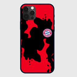 Чехол для iPhone 12 Pro Бавария Мюнхен огонь, цвет: 3D-черный