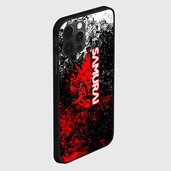 Чехол для iPhone 12 Pro Samurai брызги красок, цвет: 3D-черный — фото 2