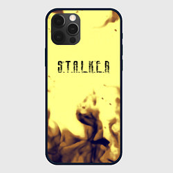 Чехол для iPhone 12 Pro Stalker fire retro, цвет: 3D-черный