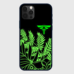 Чехол для iPhone 12 Pro The Last of Us acid logo, цвет: 3D-черный