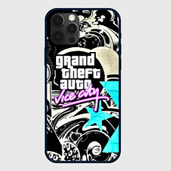 Чехол для iPhone 12 Pro GTA vice city grafiti, цвет: 3D-черный