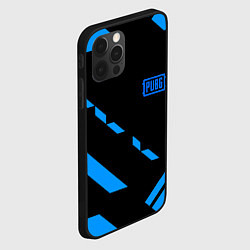 Чехол для iPhone 12 Pro PUBG blue geometry, цвет: 3D-черный — фото 2