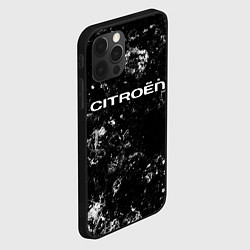 Чехол для iPhone 12 Pro Citroen black ice, цвет: 3D-черный — фото 2