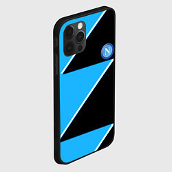 Чехол для iPhone 12 Pro Napoli fc geometry blue, цвет: 3D-черный — фото 2