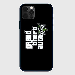 Чехол для iPhone 12 Pro GTA5 logo game rockstar, цвет: 3D-черный