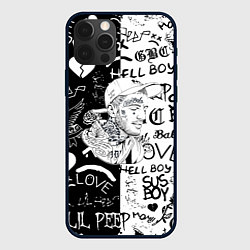 Чехол для iPhone 12 Pro Lii Peep pattern rap, цвет: 3D-черный