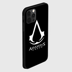 Чехол для iPhone 12 Pro Assassins Creed logo game, цвет: 3D-черный — фото 2