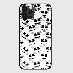 Чехол для iPhone 12 Pro Marshmello dj pattern, цвет: 3D-черный