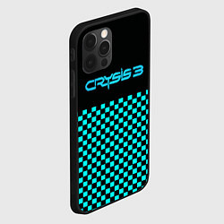 Чехол для iPhone 12 Pro Crysis logo crytek, цвет: 3D-черный — фото 2