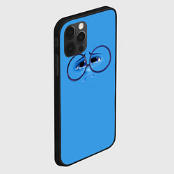 Чехол для iPhone 12 Pro Эмоция печаль - глаза крупно, цвет: 3D-черный — фото 2