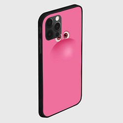 Чехол для iPhone 12 Pro Эмоция стыда - лицо крупное, цвет: 3D-черный — фото 2
