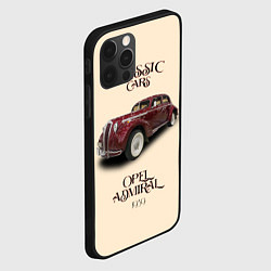 Чехол для iPhone 12 Pro Классические автомобиль 1939 года Opel Admiral, цвет: 3D-черный — фото 2