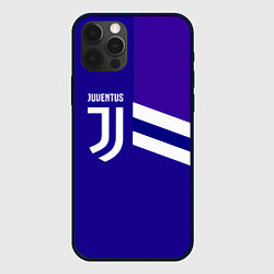 Чехол для iPhone 12 Pro Juventus sport geometry line, цвет: 3D-черный