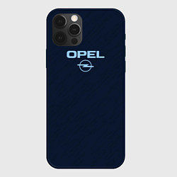 Чехол для iPhone 12 Pro Opel тёмно-синий, цвет: 3D-черный