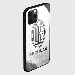 Чехол для iPhone 12 Pro AC Milan - white gradient, цвет: 3D-черный — фото 2