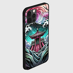 Чехол для iPhone 12 Pro Японский пейзаж природа, цвет: 3D-черный — фото 2