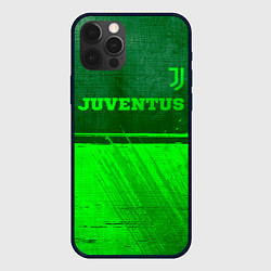 Чехол для iPhone 12 Pro Juventus - green gradient посередине, цвет: 3D-черный