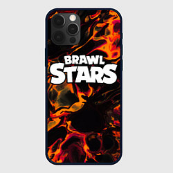 Чехол iPhone 12 Pro Brawl Stars red lava