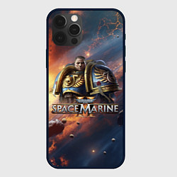 Чехол для iPhone 12 Pro Warhammer 40000 space marine 2 Captain Titus, цвет: 3D-черный