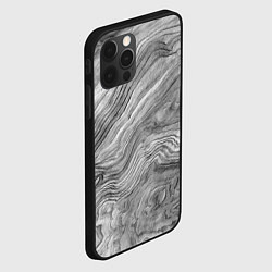 Чехол для iPhone 12 Pro Текстура дерева - абстракция, цвет: 3D-черный — фото 2