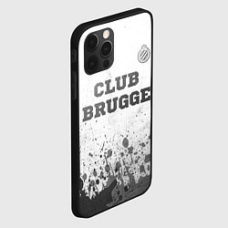 Чехол для iPhone 12 Pro Club Brugge - white gradient посередине, цвет: 3D-черный — фото 2