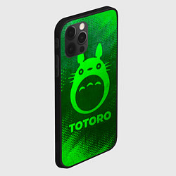 Чехол для iPhone 12 Pro Totoro - green gradient, цвет: 3D-черный — фото 2