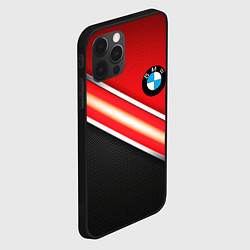 Чехол для iPhone 12 Pro BMW geometry steel, цвет: 3D-черный — фото 2