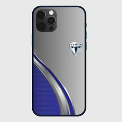 Чехол для iPhone 12 Pro Tesla abstraction auto, цвет: 3D-черный