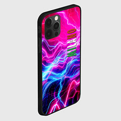 Чехол для iPhone 12 Pro Milano - neon abstraction, цвет: 3D-черный — фото 2