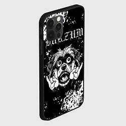 Чехол для iPhone 12 Pro Burzum рок пес, цвет: 3D-черный — фото 2