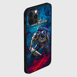 Чехол для iPhone 12 Pro Warhammer 40000 space marine 2 ультрамарин, цвет: 3D-черный — фото 2