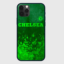 Чехол iPhone 12 Pro Chelsea - green gradient посередине