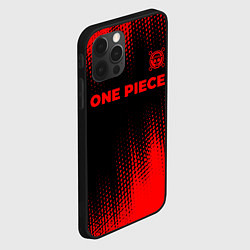 Чехол для iPhone 12 Pro One Piece - red gradient посередине, цвет: 3D-черный — фото 2