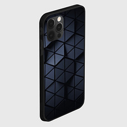 Чехол для iPhone 12 Pro Треугольники образующие соты, цвет: 3D-черный — фото 2