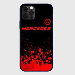 Чехол iPhone 12 Pro Mercedes - red gradient посередине