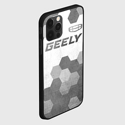 Чехол для iPhone 12 Pro Geely - white gradient посередине, цвет: 3D-черный — фото 2