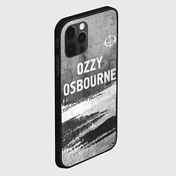 Чехол для iPhone 12 Pro Ozzy Osbourne - grey gradient посередине, цвет: 3D-черный — фото 2